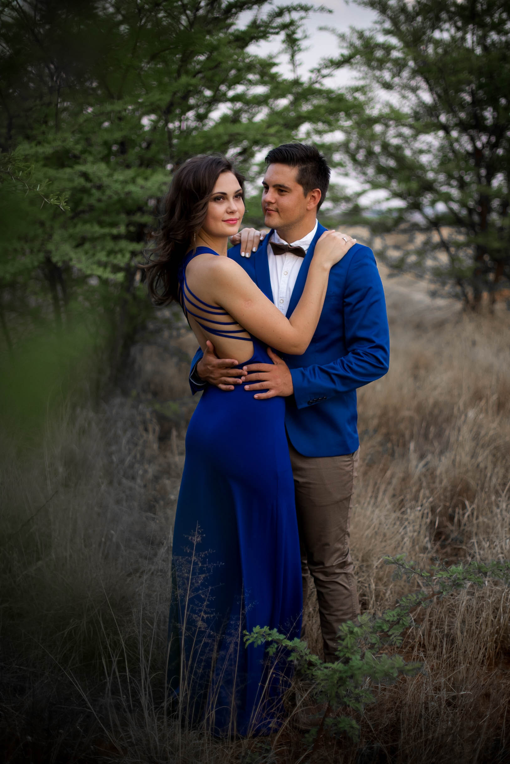 couple in field